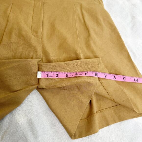 Veronica Beard Noemi Shorts | Desert Khaki Linen Blend | Size 6 | NWT $348 - Picture 8 of 14